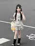 学院风女童套装夏季2026新款儿童短袖短裙薄款夏装女大童韩系穿搭 套装【T恤+蛋糕裙+星星挂件】 150 实拍图