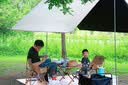 野徒者 天幕户外露营装备大型加厚便携遮阳棚野营防晒防雨棚 苍穹【黑胶】1/4人款 新款流沙金 实拍图