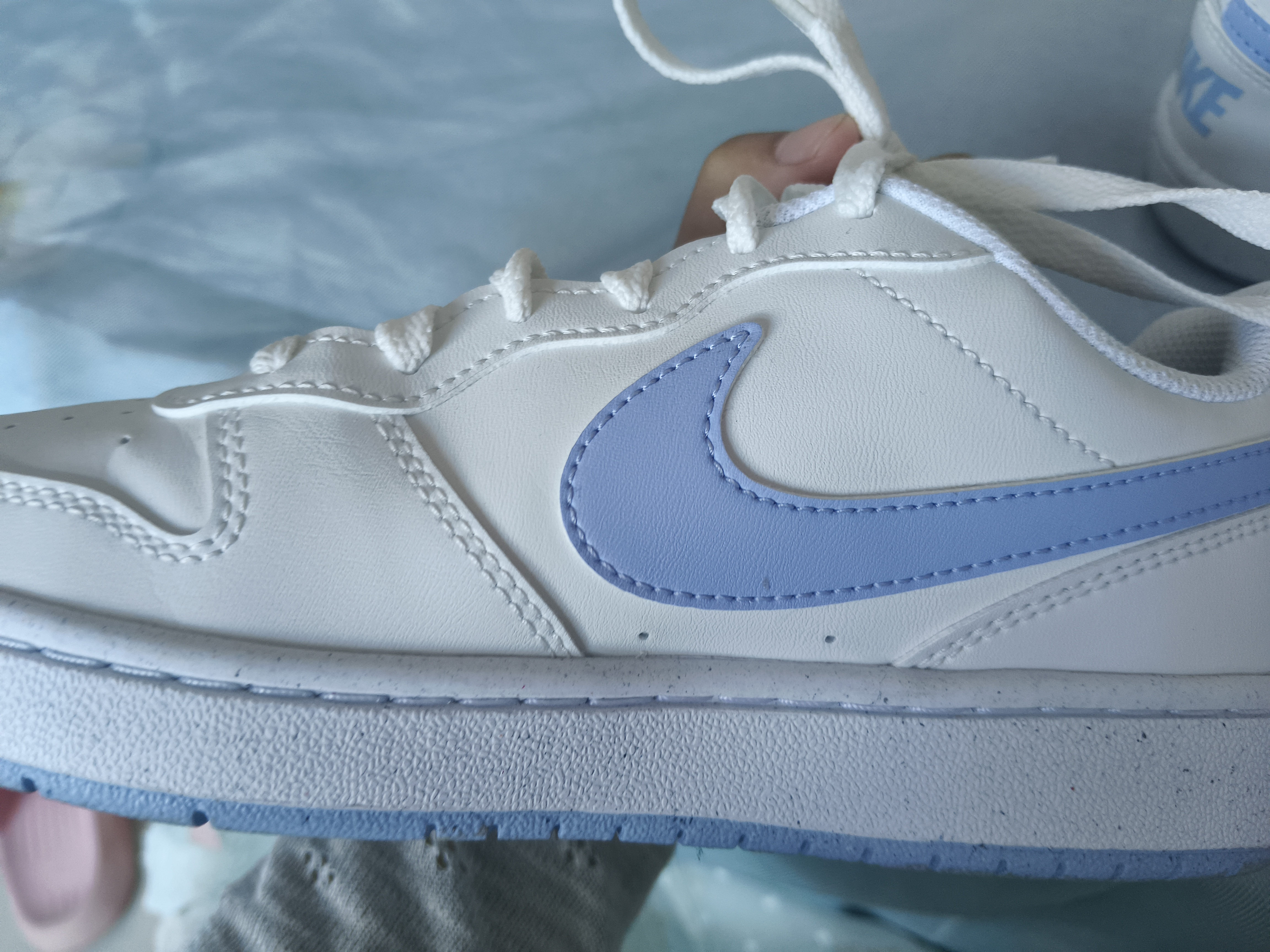 耐克（NIKE）女鞋 2026新款秋季COURT耐磨运动鞋时尚百搭休闲鞋复古潮流板鞋 淡霭初晴 37.5 实拍图