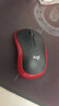 罗技（Logitech）M185鼠标 无线鼠标 办公鼠标 对称鼠标 黑色红边 带无线2.4G接收器 实拍图