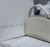CHARLES&KEITH鳄鱼纹凯莉包手提斜挎婚包包女包生日礼物送女友CK2-50270880-1 Ivory象牙色 S 实拍图