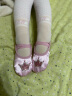铁箭（TIEJIAN） 儿童舞蹈鞋女皇冠缎面绣花鞋软底芭蕾舞鞋成人猫爪鞋瑜伽练功鞋 粉色 25 /脚长15.5cm 实拍图
