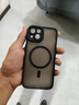 雅思恋 【强力磁吸充电】全包肤感磨砂黑适用iPhone17手机壳苹果手机保护壳MagSafe磁吸超薄渐变 黑色 【简约高级，镜头全包】 iPhone 13 实拍图