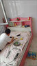 林笙月实木儿童床双人床男孩女孩学生多功能带书架经济型主卧1米单人床 粉色单床 1米*1.9米 实拍图