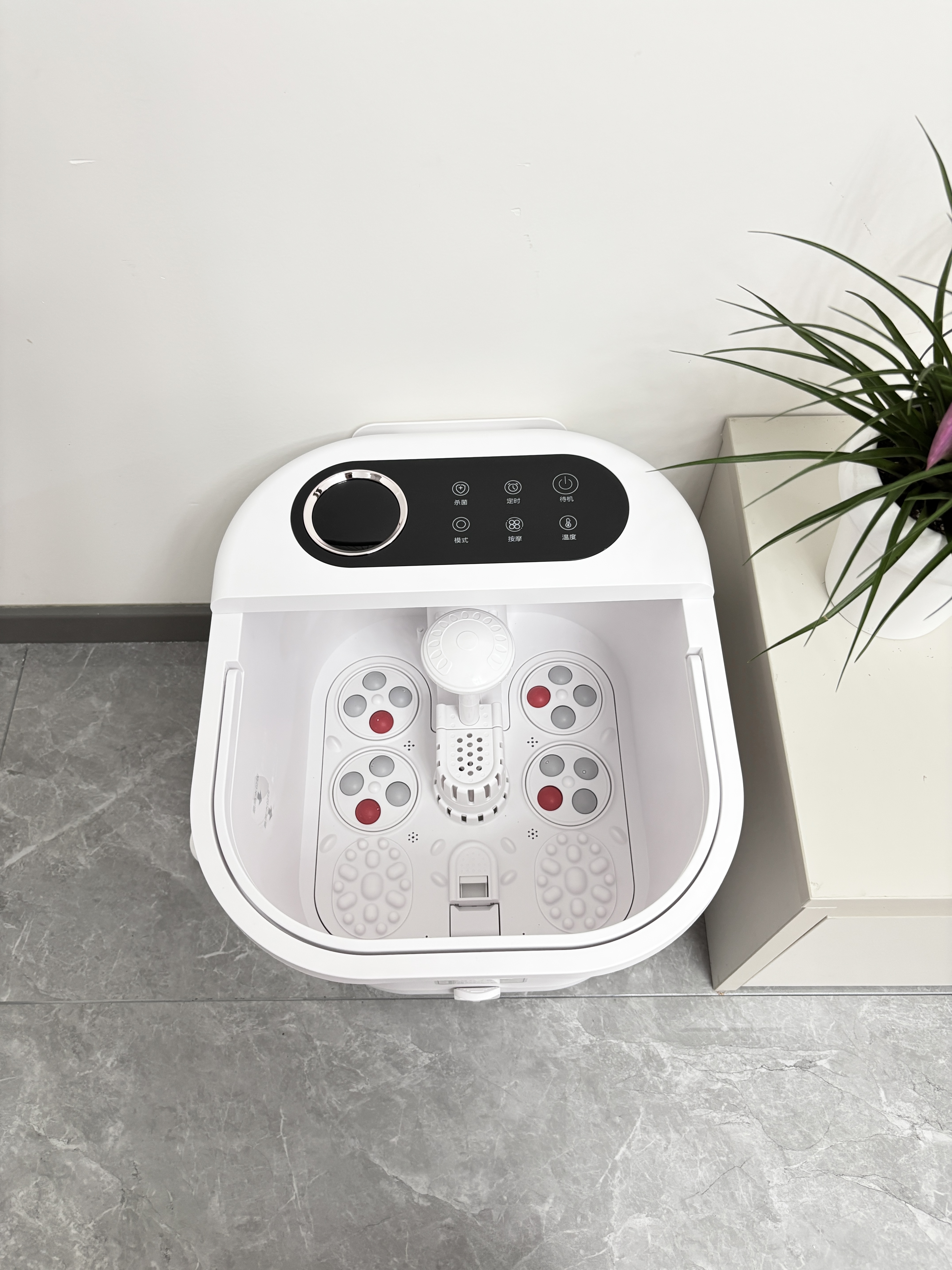 美的（Midea）泡脚桶加热全自动按摩2026智能足浴盆杀菌洗脚盆喷淋暖泡生日礼物送男女友长辈三伏暴汗康养ZL301 实拍图
