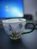 冠祥马克杯高脚陶瓷杯子水杯大容量礼盒女生早餐杯麦片杯微波炉伴手礼 兰桂齐芳 实拍图