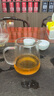 天喜（TIANXI）公道杯玻璃茶道杯带茶漏家用分茶器加厚耐热茶具配件套装茶海公杯 直身公道杯410ml 实拍图