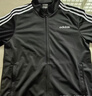 adidas休闲舒适三条纹立领夹克外套男装秋季阿迪达斯官方轻运动 黑色/白（推荐选大一码）   2XL 实拍图