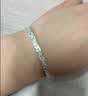 周六福碎冰冰银手镯女S999银碎碎银生日礼物D1014156 56mm 约15g 实拍图