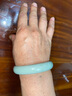 禾玉天然蓝田玉浅绿飘花玉手镯女款冰种淡绿玉镯子飘花送妈妈母亲礼物 内径66-67mm带检测证书 实拍图