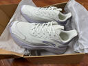 安踏（ANTA）凌云女鞋跑步鞋子女运动鞋秋季皮面休闲轻便缓震护踝跳绳鞋旅游鞋 浅米白/一度灰 【皮面防泼水】 38 实拍图