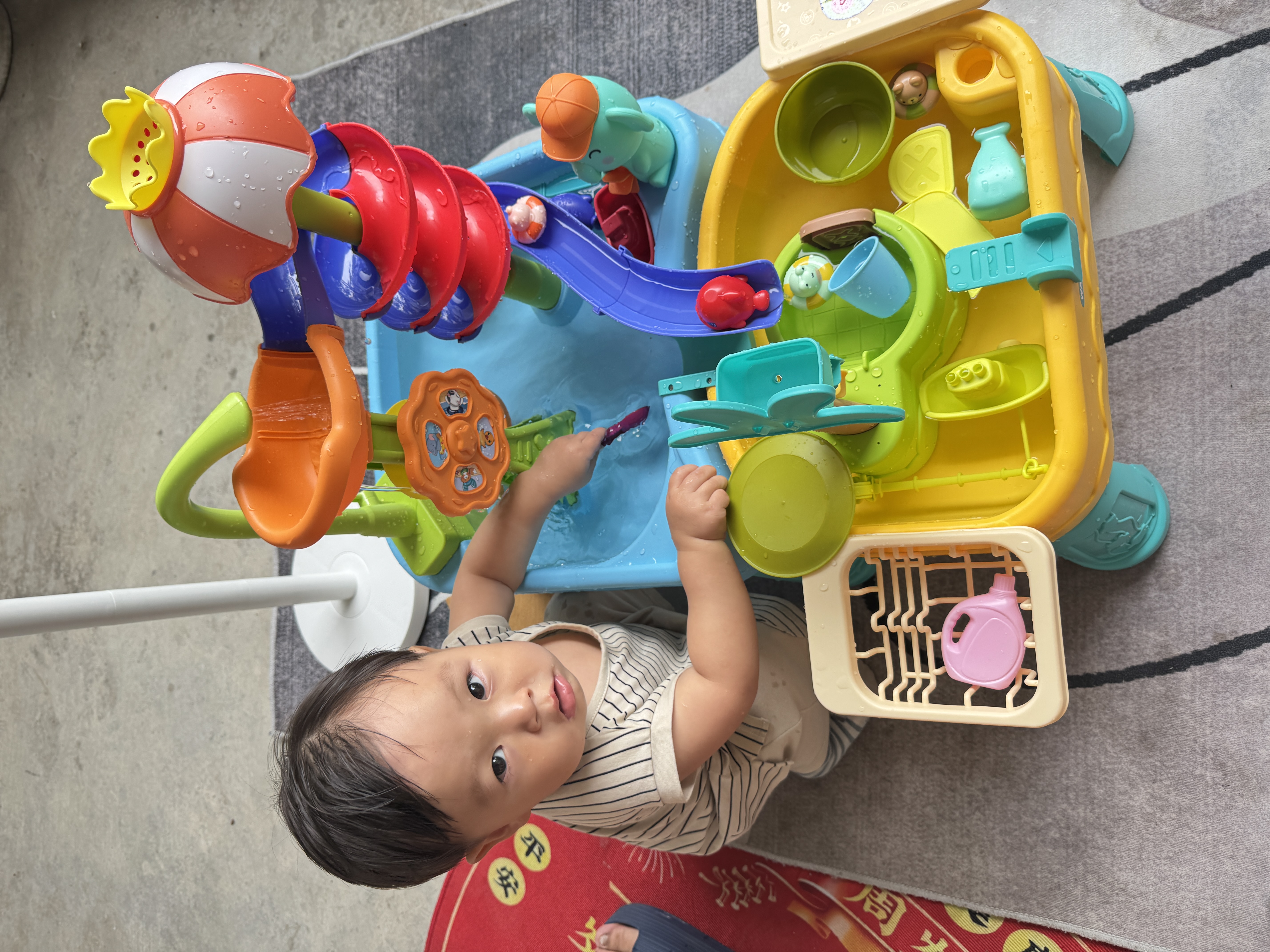 积虎儿童玩水洗澡玩具3-6岁超大号戏水桌钓鱼洗碗机男孩女孩生日礼物5 65CM多功能戏水桌【钓鱼/洗碗/旋转滑梯/循环出水】 0-1-3岁宝宝四五岁男童玩具 实拍图