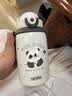 膳魔师（THERMOS）儿童水杯上学可用保温杯熊猫肩带吸管直饮杯上学礼物高颜值TCKN 实拍图