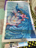 金碧十字绣新款5D钻石画满钻客厅玄关竖版大画孔雀玉兰自己手工点钻绣 60*100厘米 配2套工具 实拍图