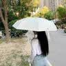 AILUKI日本雨伞遮阳女生小巧便携胶囊雨伞防晒伞女士防紫外线晴雨两用 梧桐米8骨加厚黑胶【[赠送胶囊壳] 实拍图