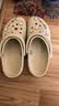 卡骆驰（crocs）经典Clog男女洞洞鞋一脚蹬沙滩鞋 骨白  38  实拍图