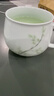昌南茶杯影青陶瓷景德镇茶水分离茶具过滤带盖办公泡茶杯节节高升 实拍图