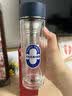 富光（FUGUANG）双层玻璃杯男便携车载水杯子G2422-SH-330 蓝色 330ml 实拍图