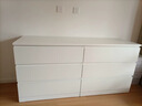 宜家（IKEA）MALM马尔姆卧室家用斗柜收纳柜床边柜抽屉柜简约杂物柜 六屉柜白色 实拍图