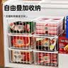 伊思家冰柜内部置物架筐子隔层吊篮整理神器冰箱隔断挂筐架子分隔框冷柜 白色（1个装） 实拍图