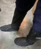 安达通 雨鞋套防水防雨鞋套户外防沙防滑耐磨男女高筒靴套 XL码43-45 实拍图