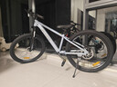 喜德盛（xds）儿童自行车小王子变速车7速青少年学生通勤运动骑行车浅灰蓝/深灰 实拍图