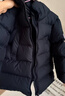 保姆鹅  【风墙】儿童羽绒服宝宝中长款护脸加厚外套保暖童装[NG2664] 炭黑 120 实拍图