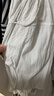 优衣库棉麻条纹层叠连衣裙/无袖女装/裙子26春夏新款484787 01 乳白色 L 实拍图