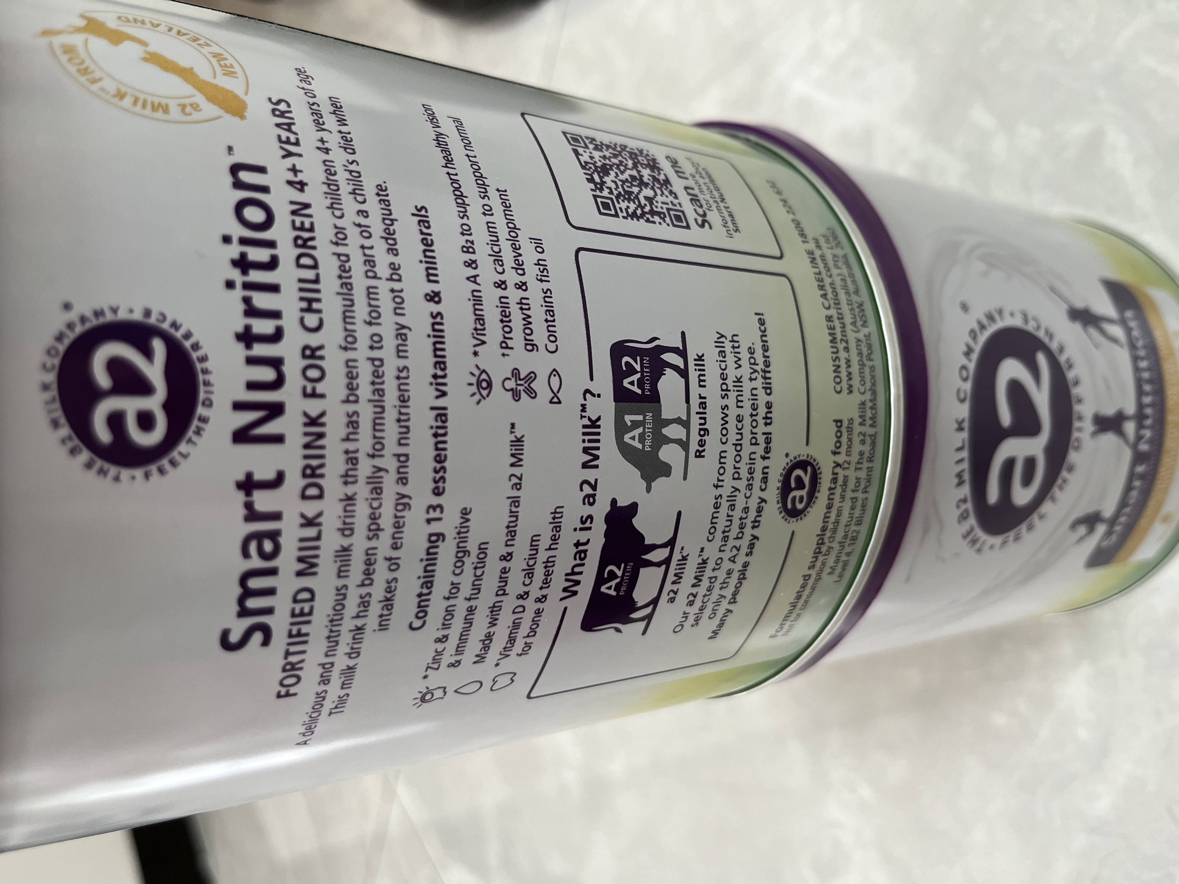 a2紫白金 紫聪聪 儿童成长奶粉 750g*2罐【海底小纵队跳绳礼盒】 实拍图