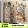 余佳乐居吸盘锅盖架多功能厨房置物架砧板架免打孔壁挂收纳架挂件带接水盘 奶白色三层+双吸盘+接水盘 【带筷子筒砧板架6钩】 实拍图