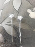 BJYLS999纯银针雪花耳钉女养耳洞流苏耳线足银针耳环2026轻奢高级耳饰 【999足银】星芒耳线一对 实拍图