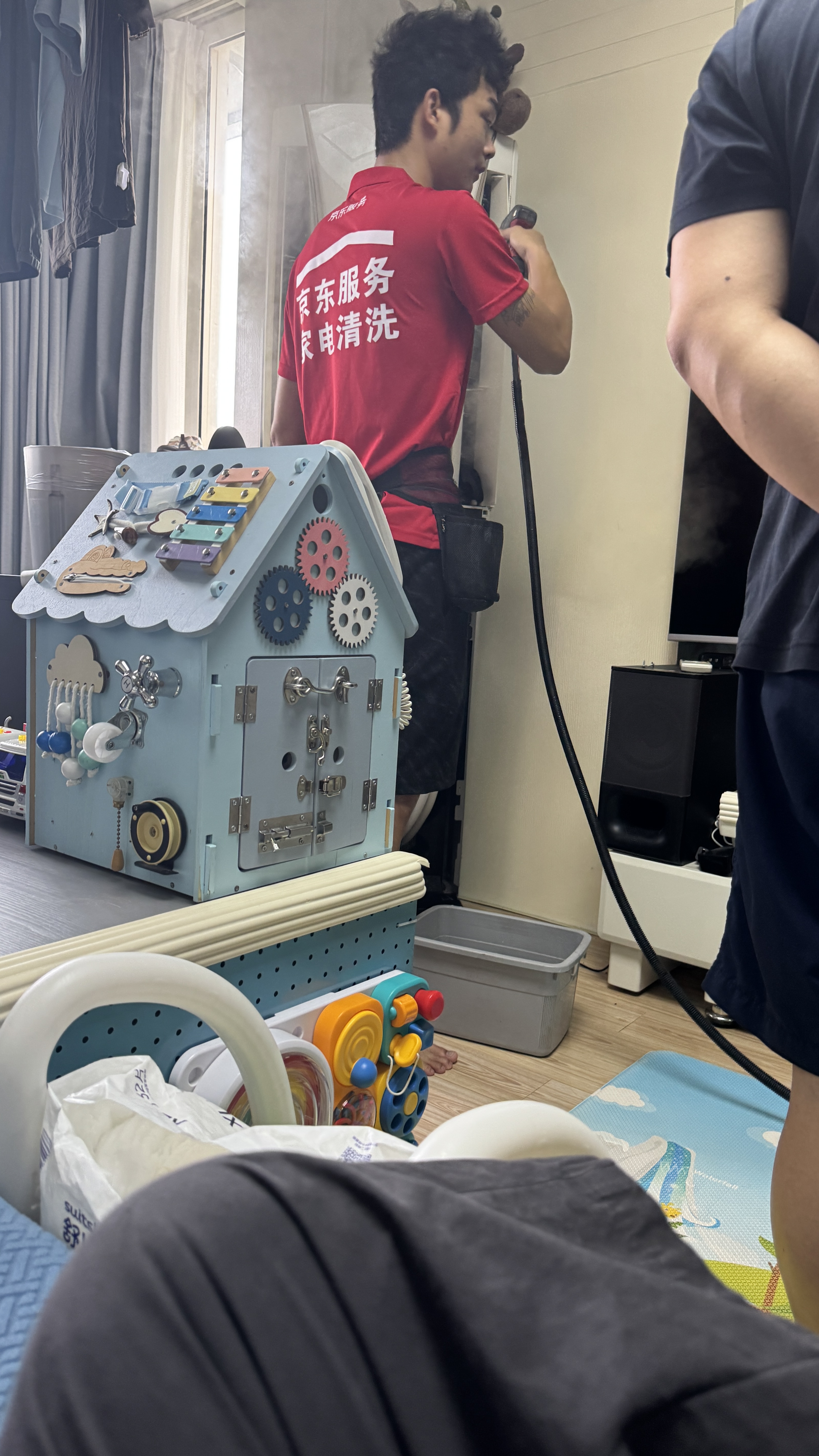京东家政清洗 空调方形柜机全拆洗 家电清洗上门服务清洁保养保洁 实拍图