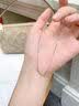 中国黄金（CHINA GOLD）s925银项链女锁骨链银饰素链裸链无吊坠毛衣链生日520礼物送女友 满天星链-45cm【品牌礼盒】 实拍图