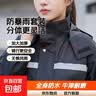 雨衣雨裤套装男女防暴雨全身徒步分体成人电动车防水雨衣干活农忙 黑色单层牛津套装+单帽檐 L 1件 【高150-165】重110斤 实拍图