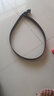【已售100w】男士皮带贴皮无牙自动扣腰带男青年简约商务休闲裤带 黑色无牙航B 实拍图