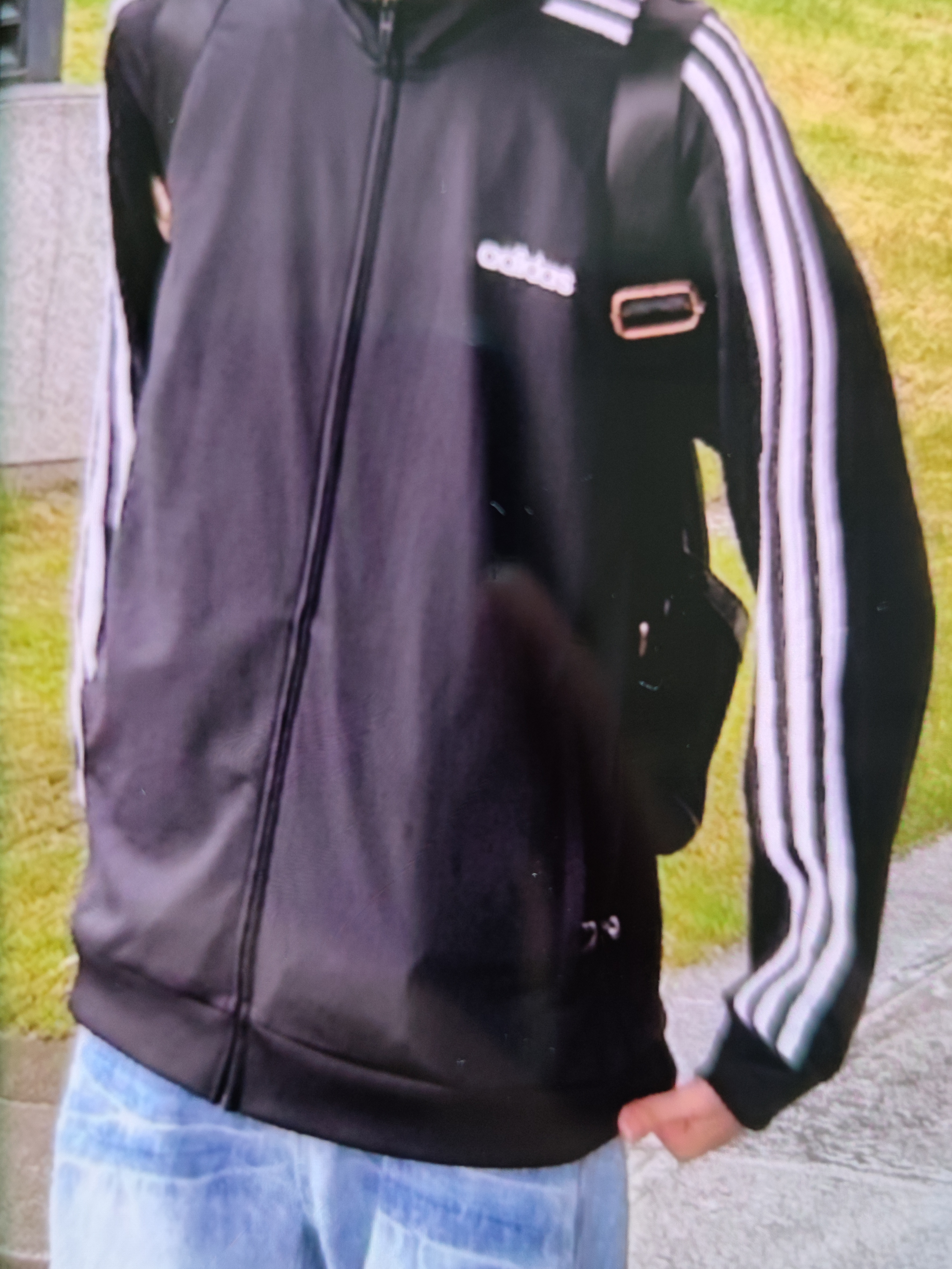 adidas休闲舒适三条纹立领夹克外套男装秋季阿迪达斯官方轻运动 黑色/白（推荐选大一码）   XL 实拍图
