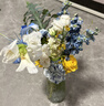 北欧轻奢玻璃锥桶花瓶透明 客厅 插花百合富贵竹玫瑰鲜花花瓶摆件 2只装锥桶透明花瓶+泡沫包装【树皮花纹】 实拍图