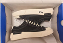 FILA FUSION斐乐女鞋帆布鞋女 低帮板鞋POP轻质帆布鞋休闲运动鞋女 黑-BK 37.5 实拍图