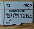 爱国者（aigo）128GB TF(MicroSD)内存卡 U3 A1 V30 4K 行车记录仪&安防监控摄像头高速存储卡 24小时连续录制 T3 实拍图