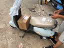 金箭电动摩托车 【人气爆款】灵彩60V20AH铅酸电池长续航800W大动力踏板电动轻便摩托车电动车积木蓝 实拍图