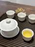京东京造 茶具整套 羊脂玉功夫茶具茶壶杯套装送礼盒清明上河图 11件 实拍图