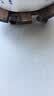 九千谷移动花盆托盘 圆形25cm木质条纹滚动万向轮花盆花架底座黑轮7642 实拍图
