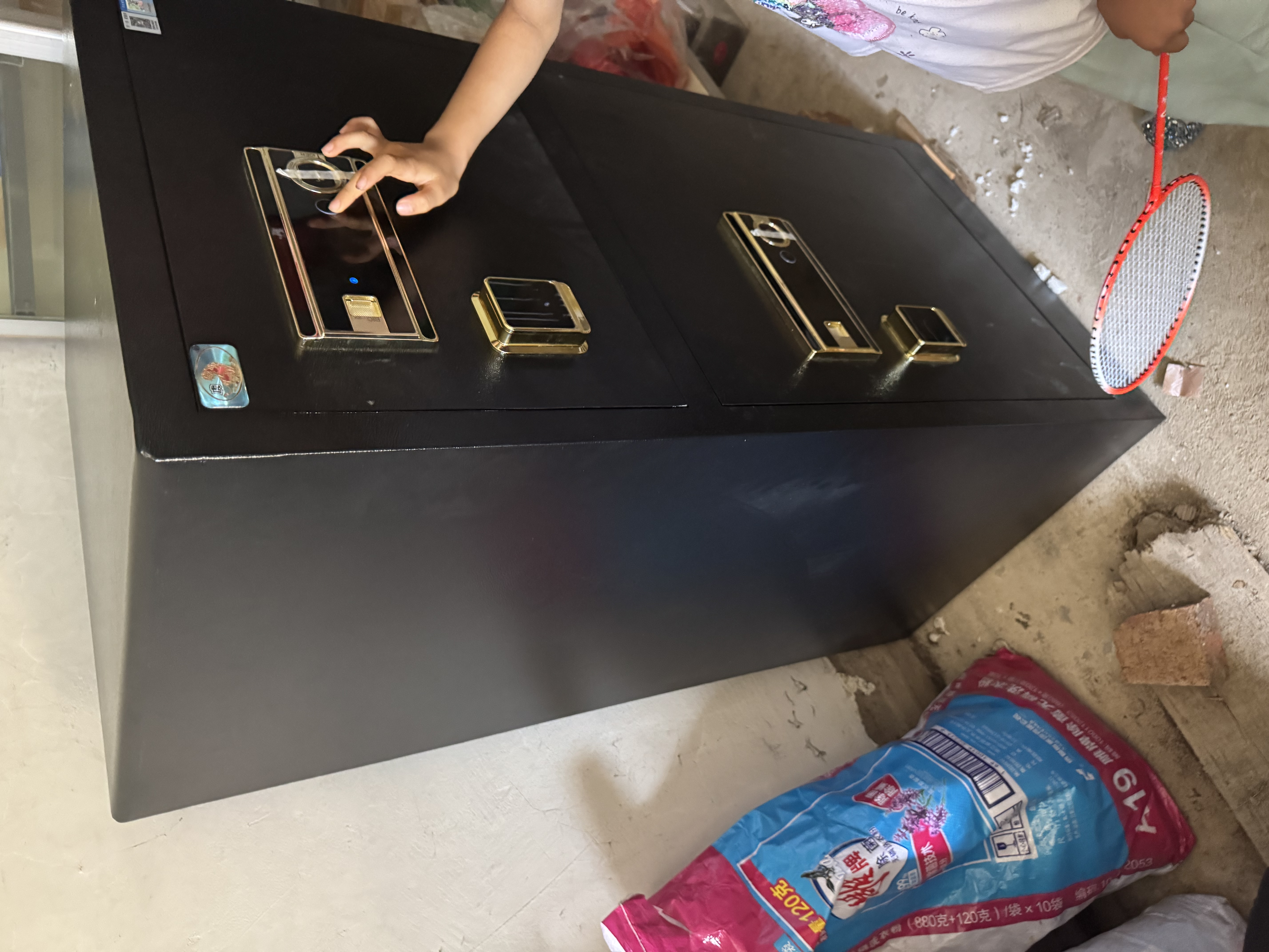 虎牌保险柜家用办公大型型指纹密码保险箱全钢防盗财务专用双门保密保管柜 博瑞系列 120cm 钢琴黑 实拍图