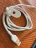 贝尔金（BELKIN） USB-IF认证Type-C轻柔编织快充线适用于苹果iPhone 15 Pro Max车载CarPlay充电数据线 USB-A转Type-c 1米白色 实拍图