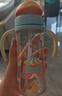 贝亲（Pigeon）防胀气 自然成长翻盖直饮吸管 大童奶瓶330ml 马戏团 18月+ AA279 实拍图