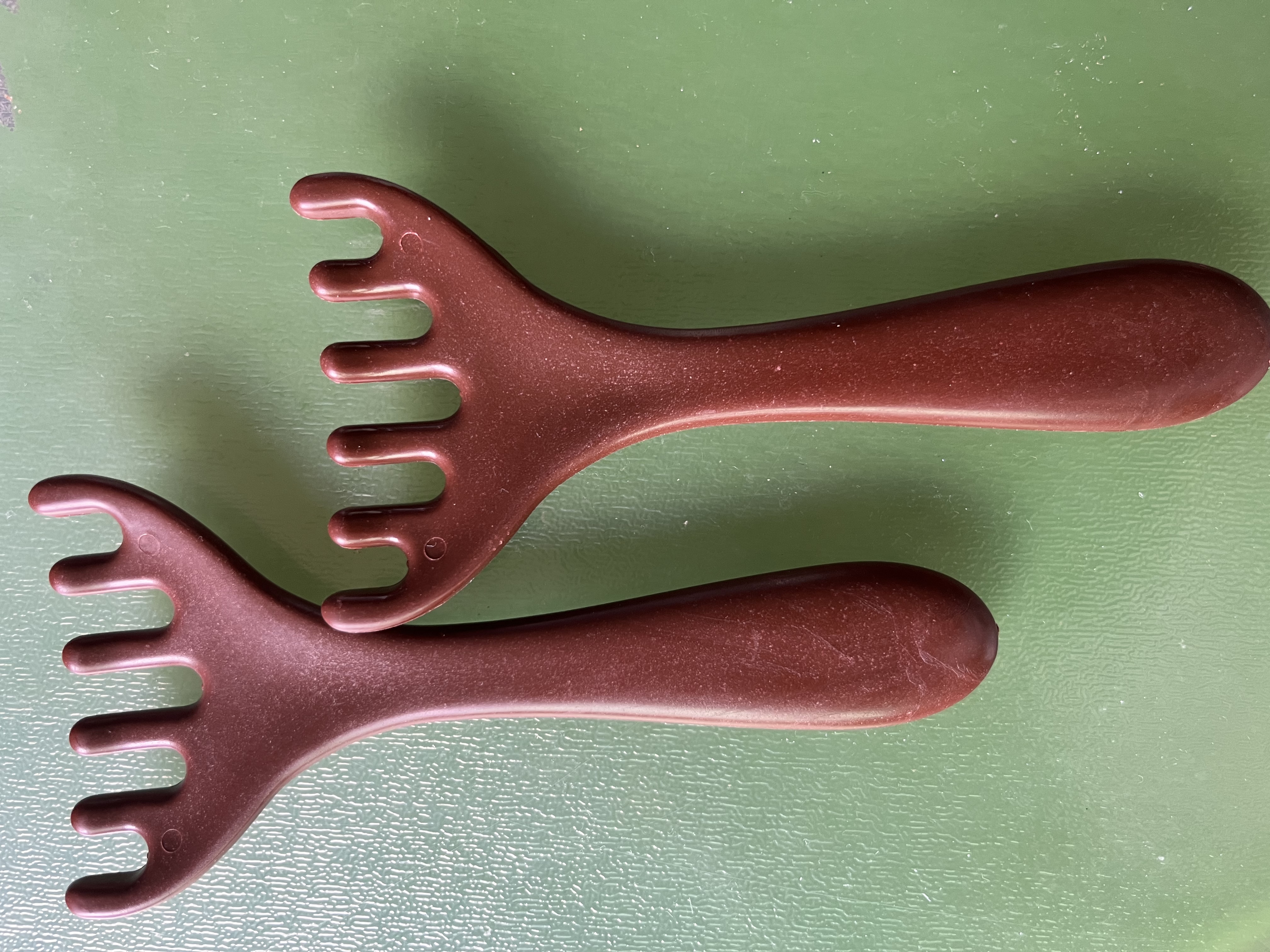 Jidaocook六爪头部按摩经络梳子头部工具非原木鹿角头皮颈部皮肤按摩男女休 6爪按摩梳【按摩解乏】 两个装 实拍图