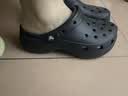 卡骆驰（CROCS）新款厚底云朵洞洞鞋送女友礼物206750 黑色   38-39 实拍图