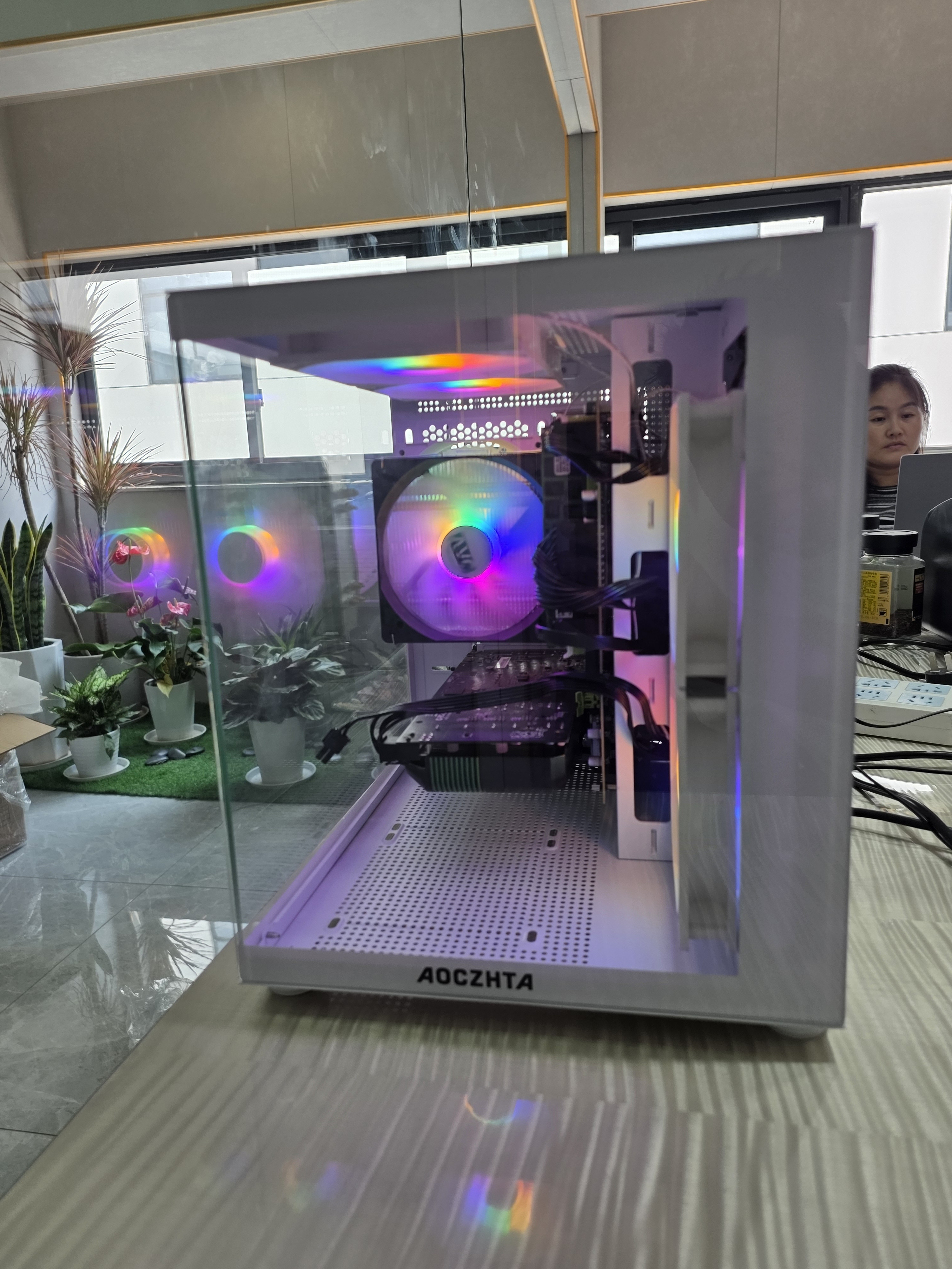 英特尔（Intel）英特尔酷睿i9升十八核二手电脑游戏台式机RTX5060独显黑神话悟空直播吃鸡主机建模渲染DIY组装机 电脑主机+32英寸全新B显屏 套餐五：英特尔三十二芯+756G+RTX3050 实拍图