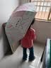 皓梵洁儿童雨伞宝宝1-3岁3-6岁幼儿透明学生上学专用幼儿园自动一键收伞 草莓兔 实拍图