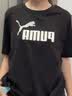 彪马（PUMA）纯棉宽松百搭休闲短袖T恤男女款夏季运动上衣688958 黑色-01 L (180/100A) 实拍图